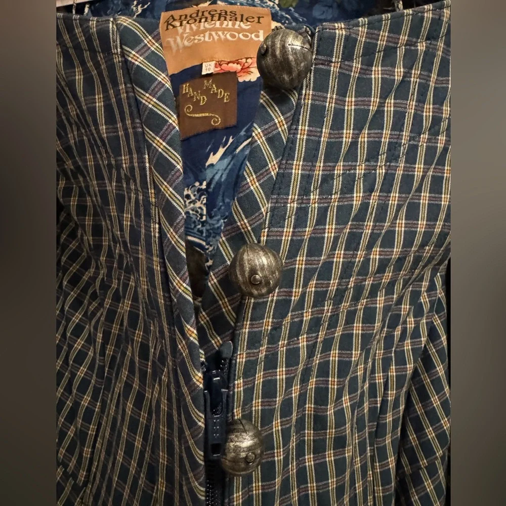 Vivienne Westwood Plaid Corset Blouse - Picture 5 of 12